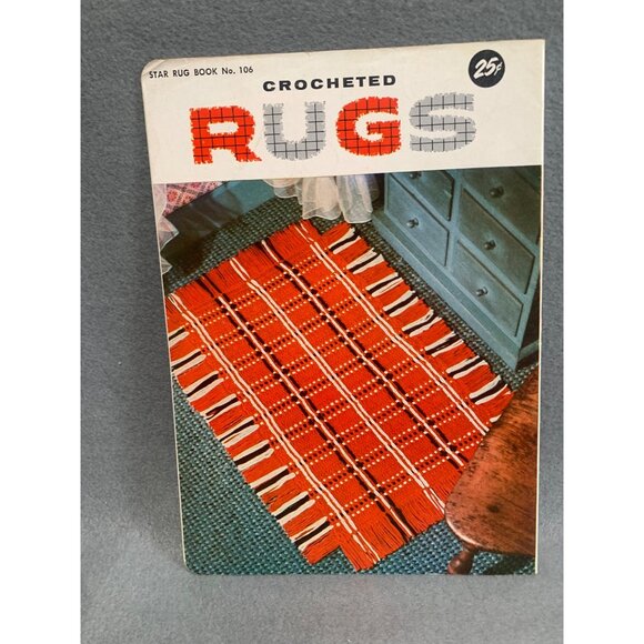 Star Rug Book No. 106 Crocheted Rugs Vintage Pattern Booklet - Picture 2 of 2